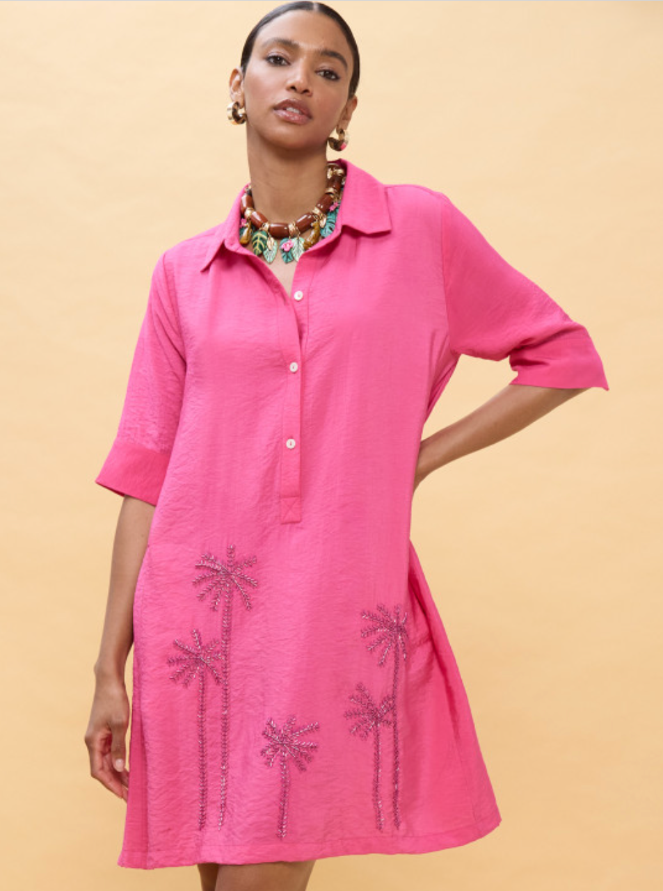 ROBE COURTE PALMIERS - Lola Casademunt