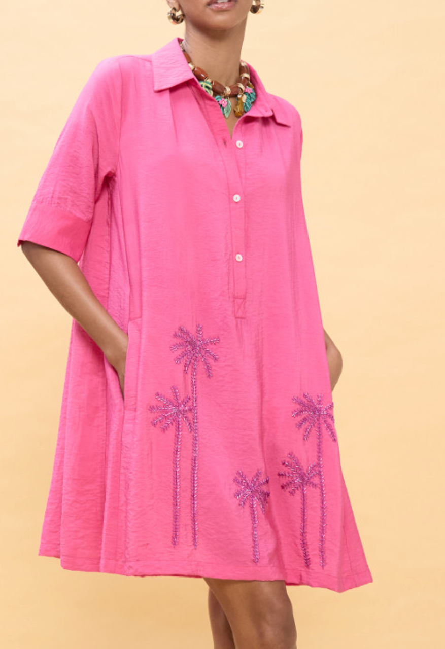 ROBE COURTE PALMIERS - Lola Casademunt