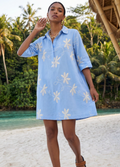 ROBE CHEMISE FLEURS BRODEE - Lola Casademunt